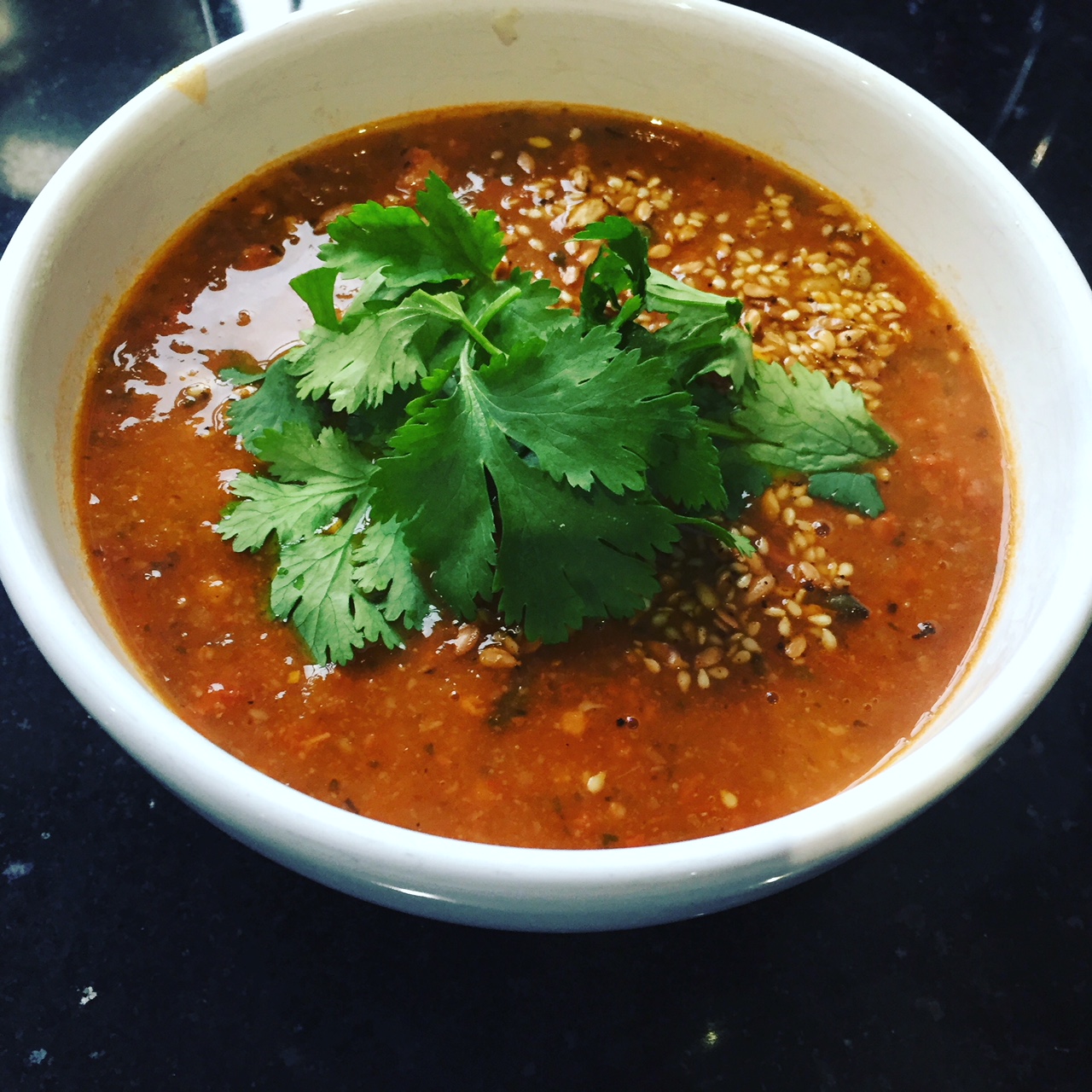 Chorizo and chestnut soup