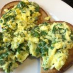 Scrambled egg with spinach